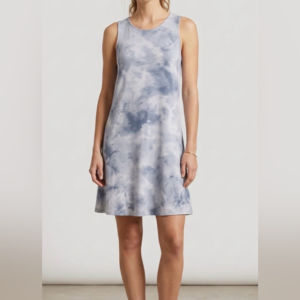 Old Navy Blue Tie-Dye Sleeveless A-Line Dress